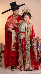 【出租】锦瑟衣庄繁花似锦宋制婚服 女款绣花褙子霞帔 大袖衫