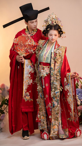 【出租】锦瑟衣庄繁花似锦宋制婚服 女款绣花褙子霞帔 大袖衫