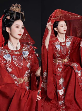 【出租·】钟灵记良缘夙缔明制婚服大襟衫马面裙霞帔嫁衣汉服女