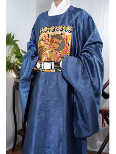 【出租】惜物国风馆明制汉服官服狮子妆花圆领袍补服司仪主持礼服
