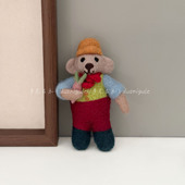 多尼古乐尼泊尔手工羊毛毡挂件马戏团小熊玩偶包挂钥匙扣车挂礼物