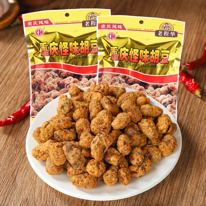 老程华450g重庆怪味胡豆兰花豆怪味蚕豆四川成都特产休闲小吃零食