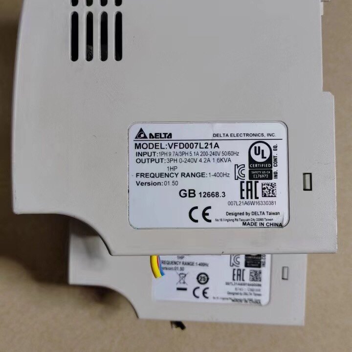 台达变频器VFD007L21A 0.75KW  220V