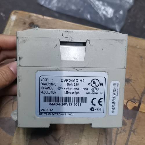 台达PLC模块 DVP04AD-H2 功能正常 轻微使用痕迹