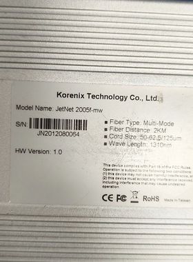 Korenix JetNet 2005f-mW工业以太网交换
