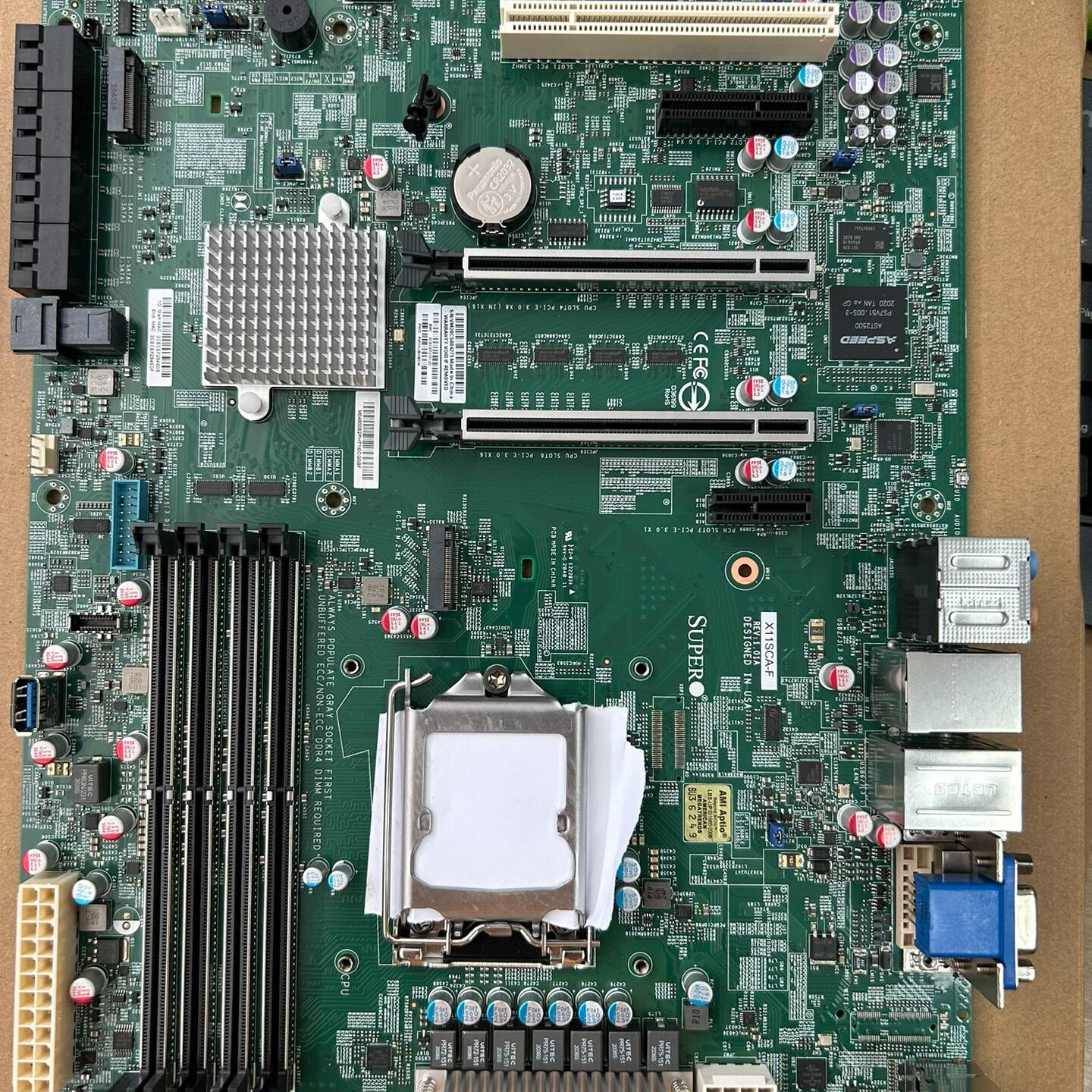 超微X11SCA-F主板 9.5新 支持9代CPU