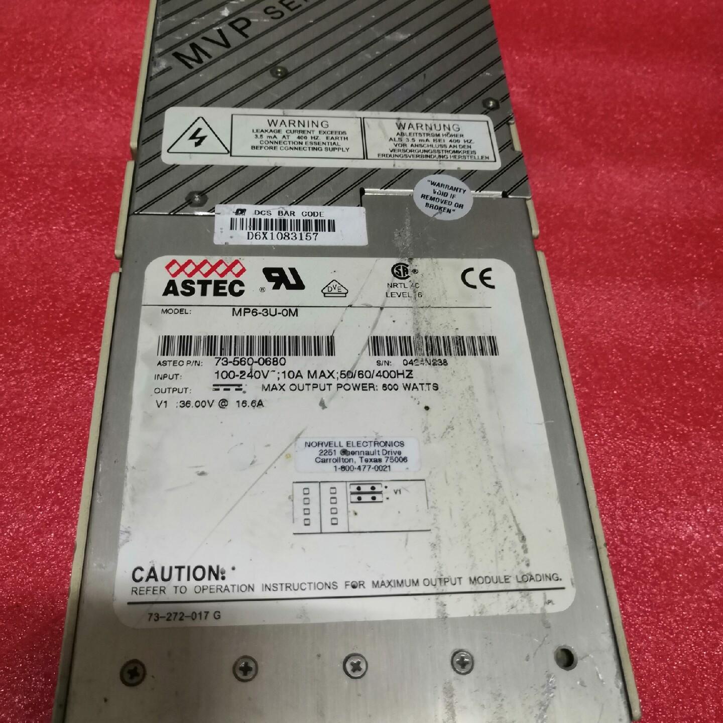 ASTEC  MP6-3U-0M雅达ASTEC电源MP6