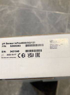 瑞士梅特勒TOLEDO pH传感器InPro4800