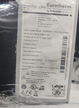 欧陆Eurotherm EPACK-1PH功率控制器 进