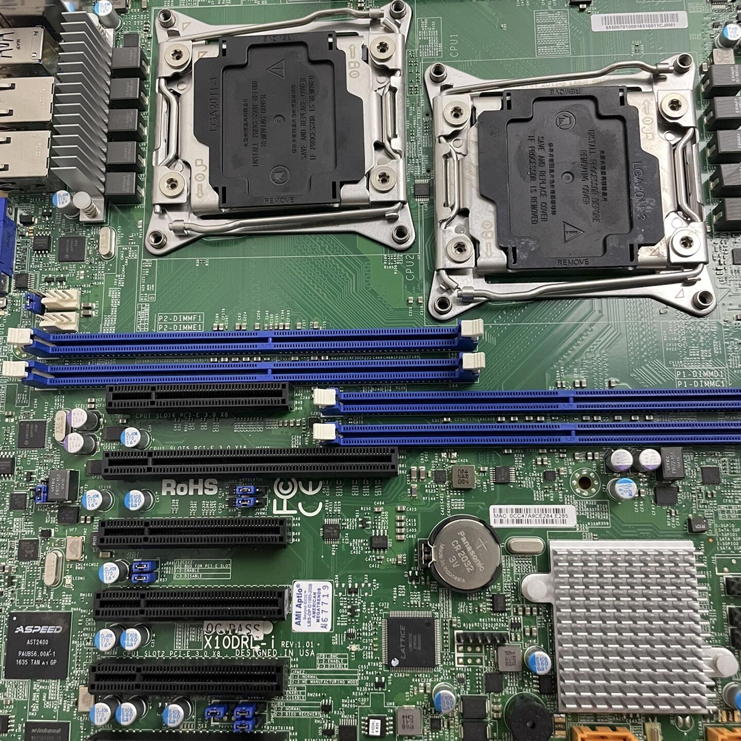 超微X10DRL-I超微双路X99主板成色新、正常使用