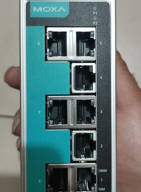 摩沙MOXA EDS-208A 工业型 8口以太网交换机 成