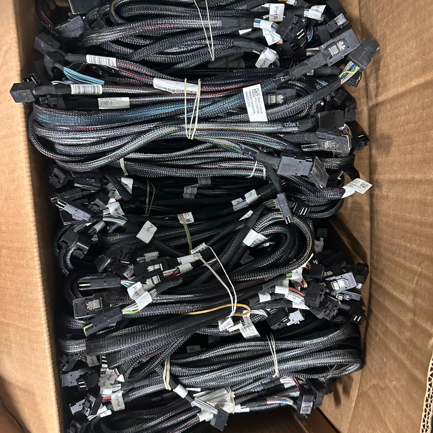 拆机 SAS数据连接线8643弯头转8087直头 6G转