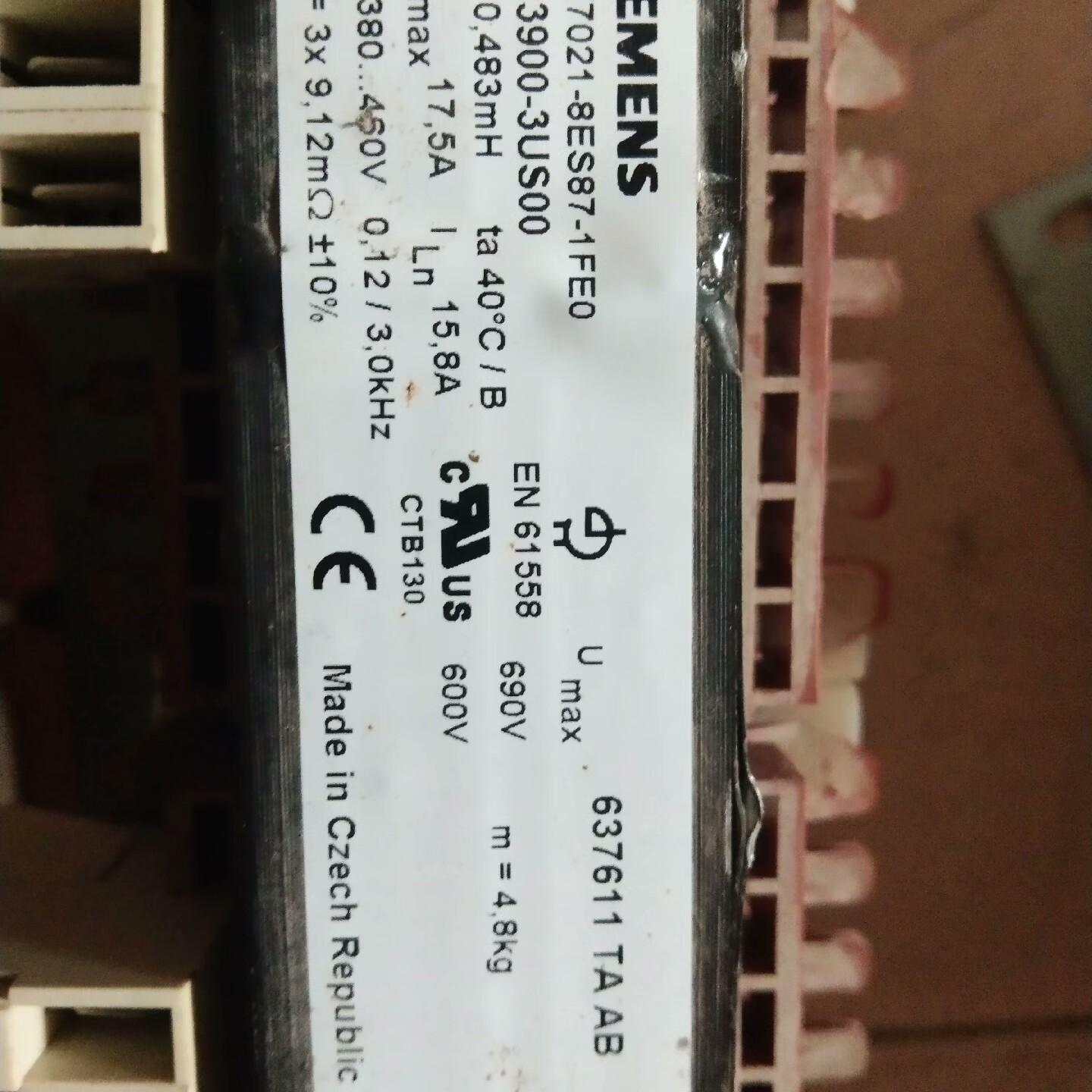 电抗器6SE7021-8ES87-1FE0 6SE70