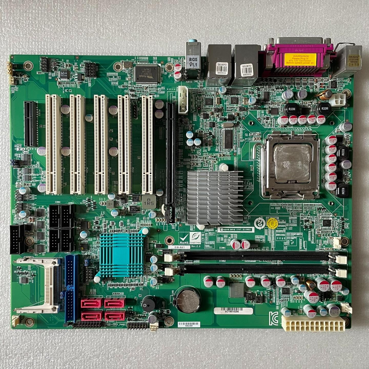 拆机 埃克默工控机主板 EB-621 Rev:2.0 工业主