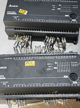 台达DVP40EC00R3  裸机2台。9无带插头。