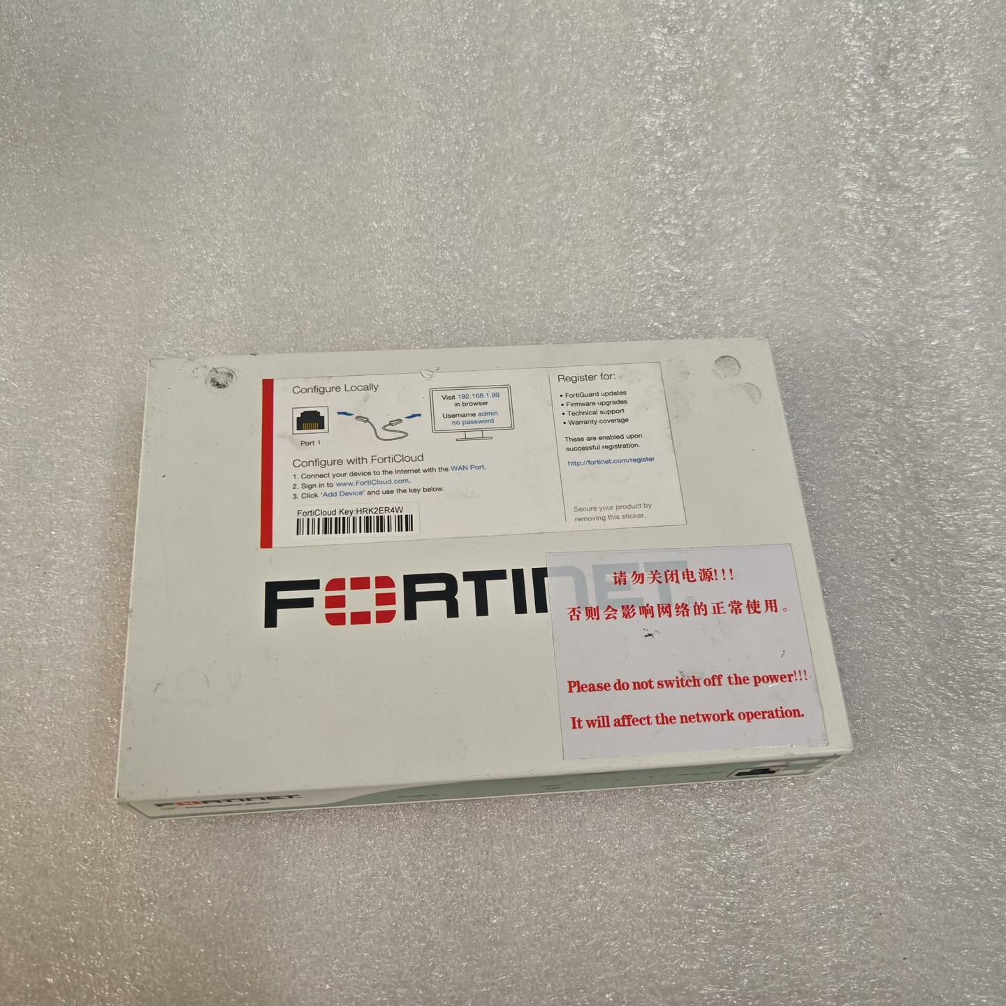 fortinet飞塔60D桌面级防火墙 成色完美。工业级产品