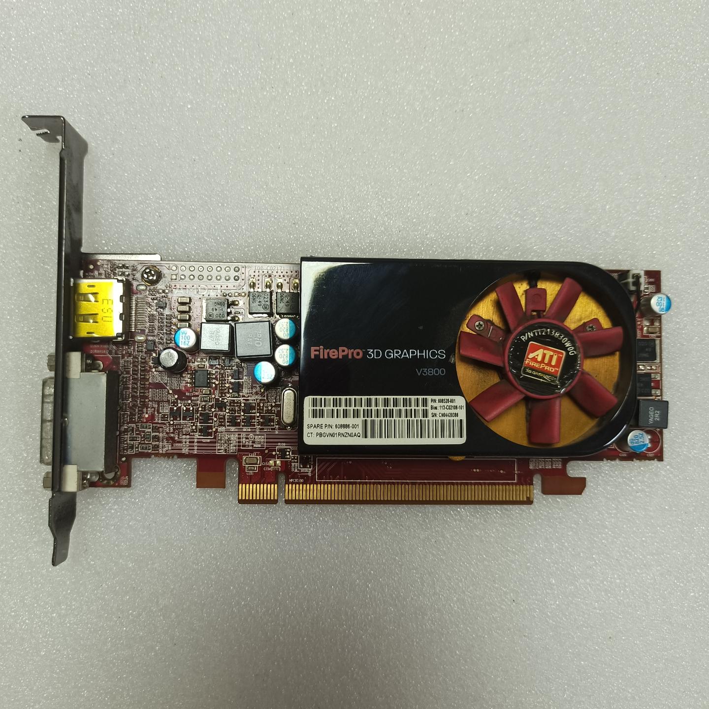 蓝宝ATI FirePro V3800 512M 显卡专业图