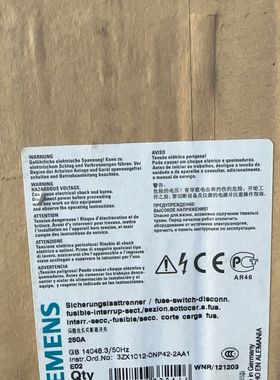 德国保险丝负荷断路开关3NP4270-0CA01
