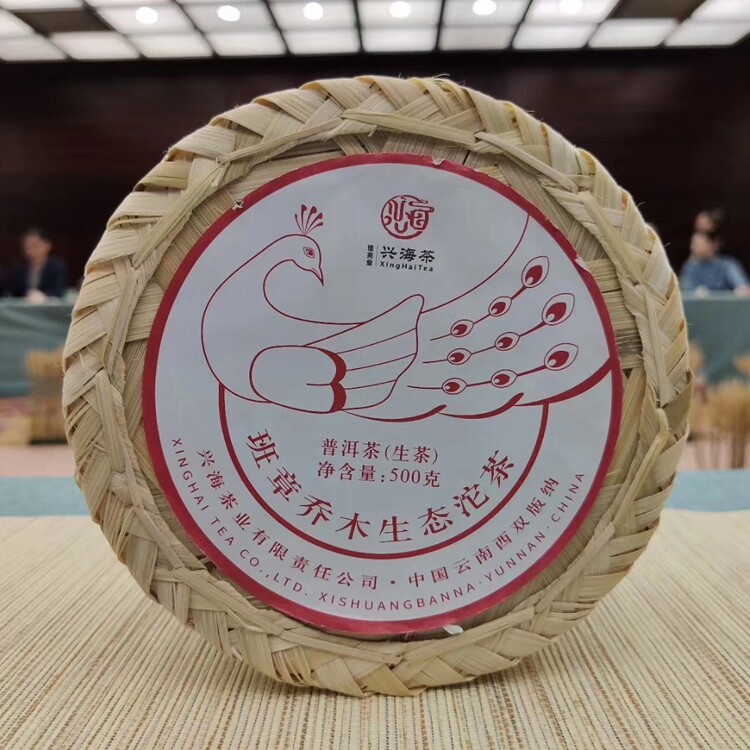 云南普洱茶500g普洱生茶6年陈2019生普班章乔木生态沱茶土鸡沱