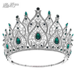 欧美可调节巴洛克世界小姐选美皇冠新娘皇冠女王走秀桂冠头饰957
