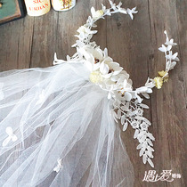 Korean sweetheart bridal wreath headdress headdress handmade hair accessories wedding dress accessories 459