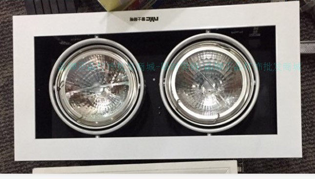 雷士led单双头格栅射灯