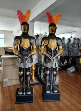 澳门复古武士欧式风酒吧大堂摆件