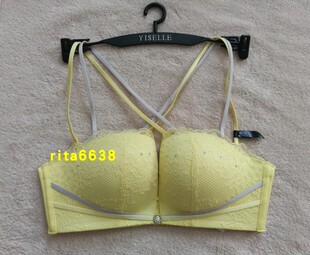 伊丝艾拉025 B中厚杯聚拢上托无钢圈四角杯文胸女士内衣 专柜正品