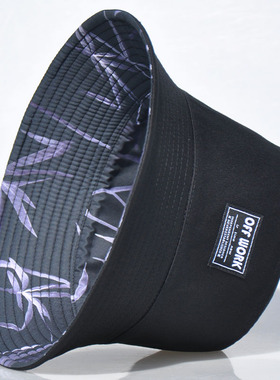 渔夫帽男款2024新款夏季户外遮阳帽双面戴防晒帽街头盆帽女潮帽子