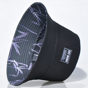 户外遮阳帽双面戴防晒帽街头盆帽女潮帽子 夏季 渔夫帽男款 2024新款