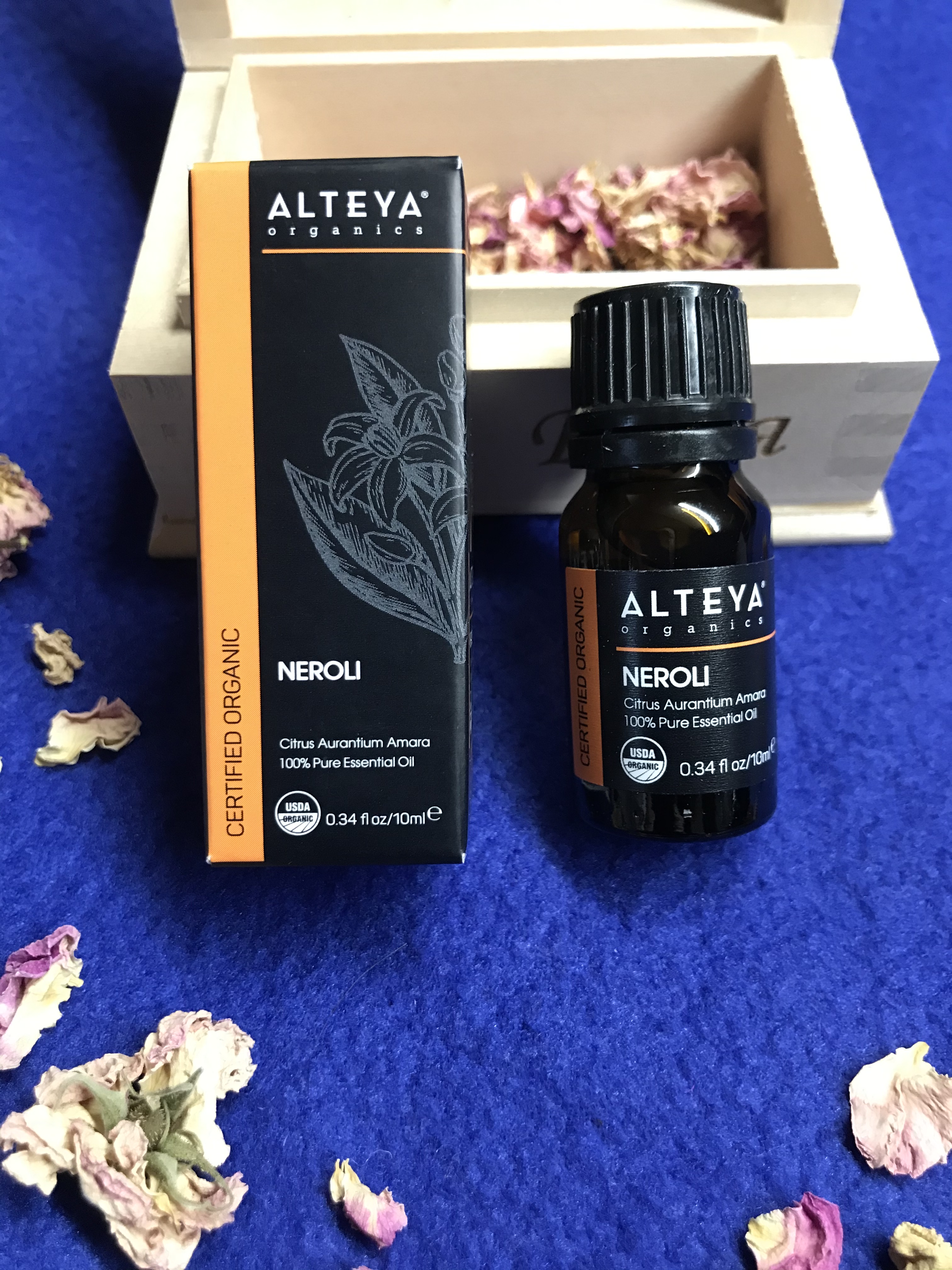 Alteya保加利亚有机认证橙花单方精油10ML调节暗沉松弛舒缓放松