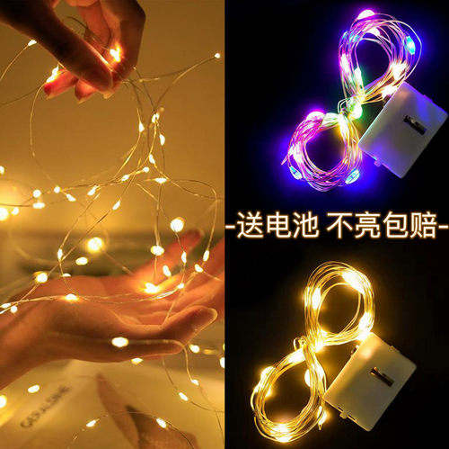 led小彩灯满天星鲜花蛋糕闪灯串