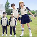 小学生班服三件套春秋运动棒球服学院风校服套装 幼儿园园服纯棉