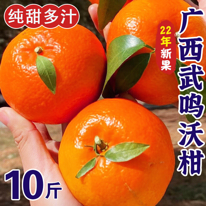 广西武鸣沃柑10斤水果新鲜大果桔子橘子当季砂糖皇帝蜜柑整箱包邮