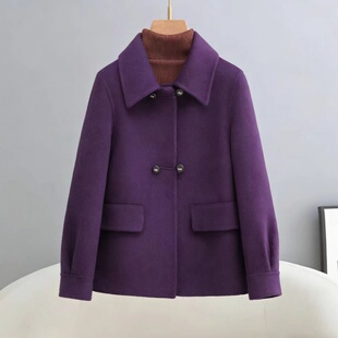双面呢外套女2026新款今年流行爆款春秋高级感中国风羊毛呢子大衣