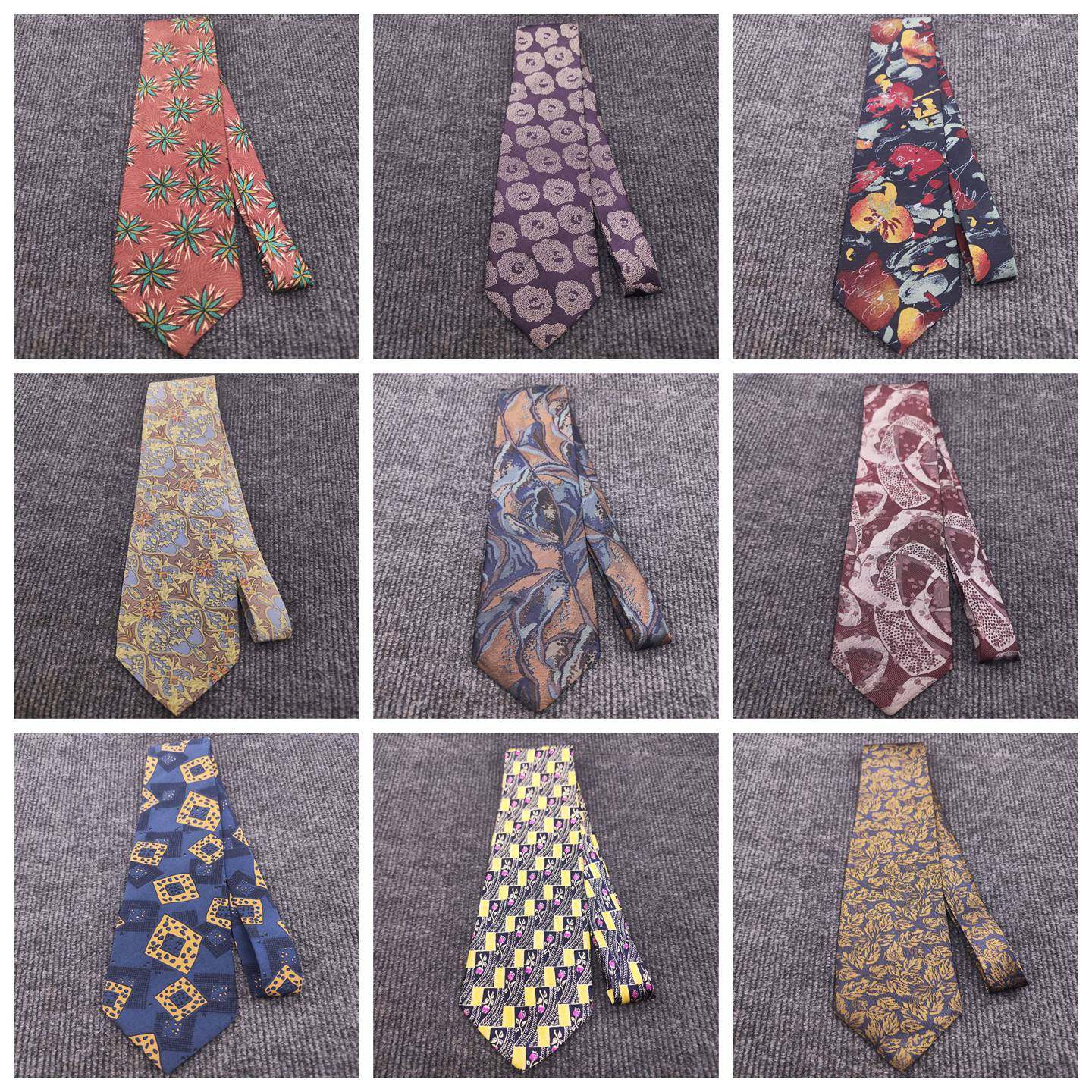 vintage古着花纹巴洛克欧美男士油画抽象宫廷复古风真丝领带S35,服饰配件/皮带/帽子/围巾,领带,淘宝优惠券,粉丝福利购,淘宝优惠卷