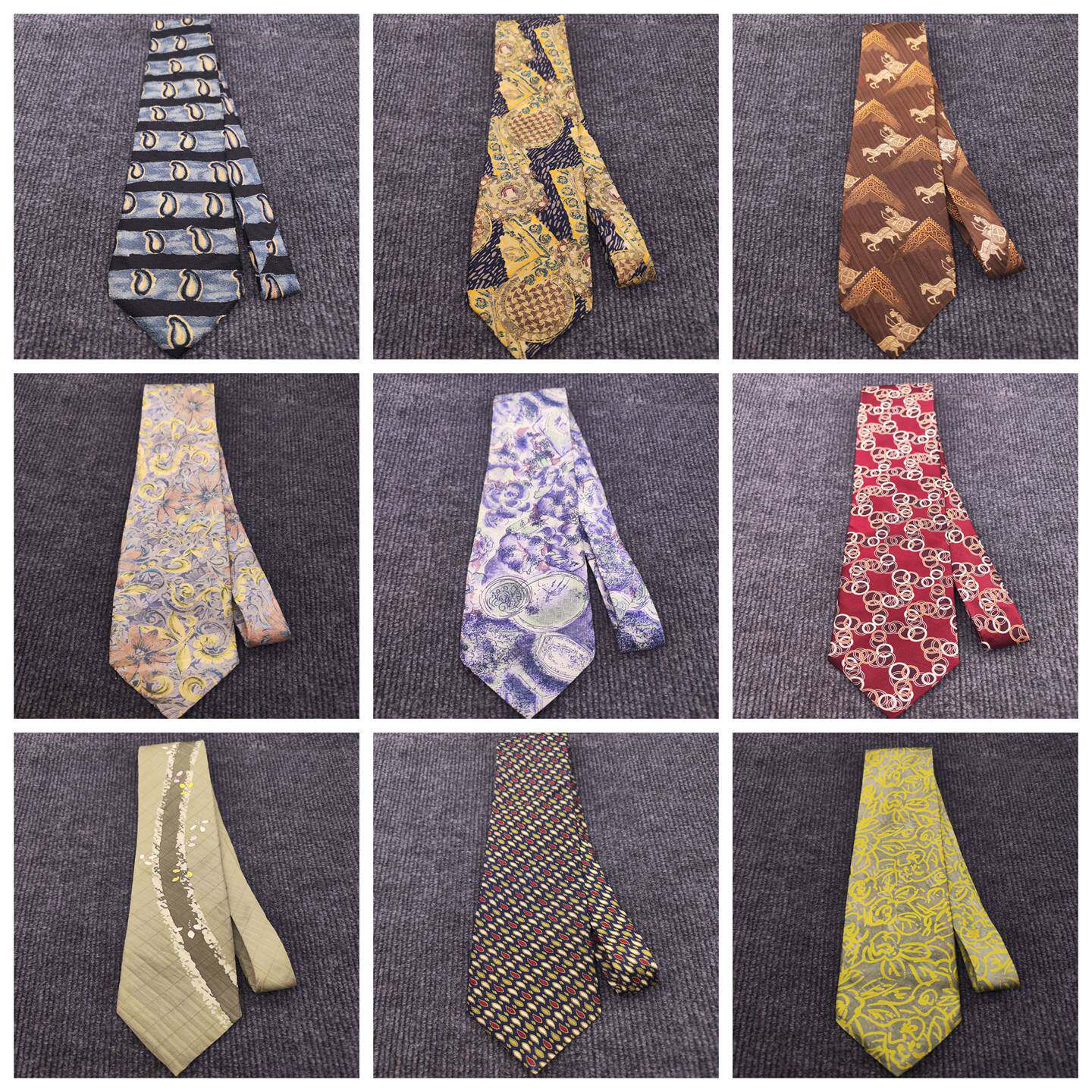 Vintage古着商务休闲真丝领带