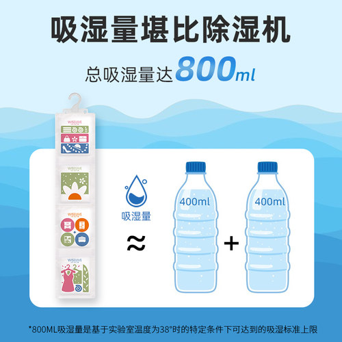 800ml大容量吸湿堪比除湿机