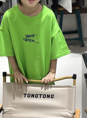 GUO果童装2026春夏季新款儿童纯棉短袖T恤男女童休闲宽松上衣潮