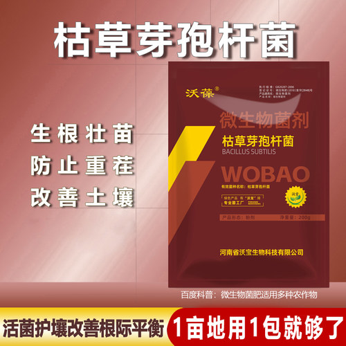 枯草土壤改良微生物防病菜园有机