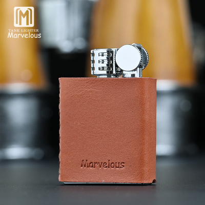 玛乐思真皮黄铜打火机