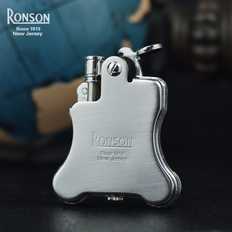 日本复古品牌RONSON朗森郎森朗声R01班卓琴煤油老式经典铜火机
