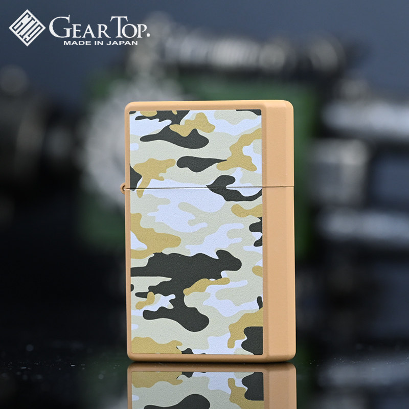 原装进口日本GEAR TOP 极酷迷彩创意煤油打火机户外长续航烟具男