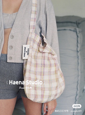 韩国直邮～潮牌awesome needs～时尚帆布包～38*39*肩带56*3cm