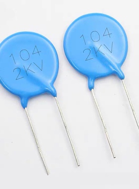 高压瓷片电容CT81 2KV104 2000V100NF 直径20MM