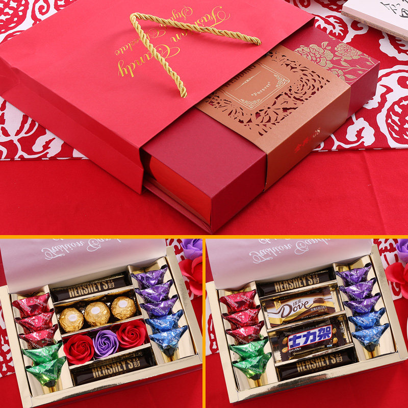 marry Candy box finished product Sugary Return ceremony wedding Chinese style candy chocolate Gift box packagingin the Snacks/Nuts/Specialty , Sweets and snacks/Jelly/Pudding , Candy category - from Buy2taobao.com to provide professional Taobao agent buy service