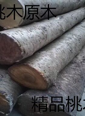 桃木雕刻木料桃树原木客厅卧室东南桃枝发簪小肥刀木雕手工原材料