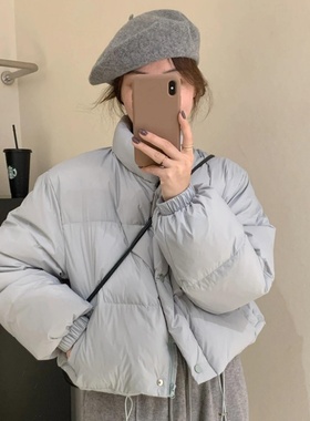 短款立领小个子羽绒服女秋冬季2025新款巨好看冬装面包服女款外套