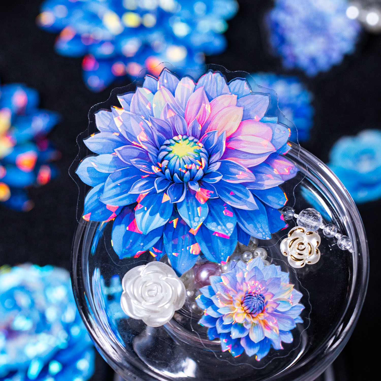 花朵花卉梦幻高颜值谷美咕卡贴纸