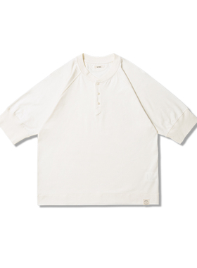 TACITURNLI HENLEY T-SHIRT 皮玛棉基本款亨利领T恤